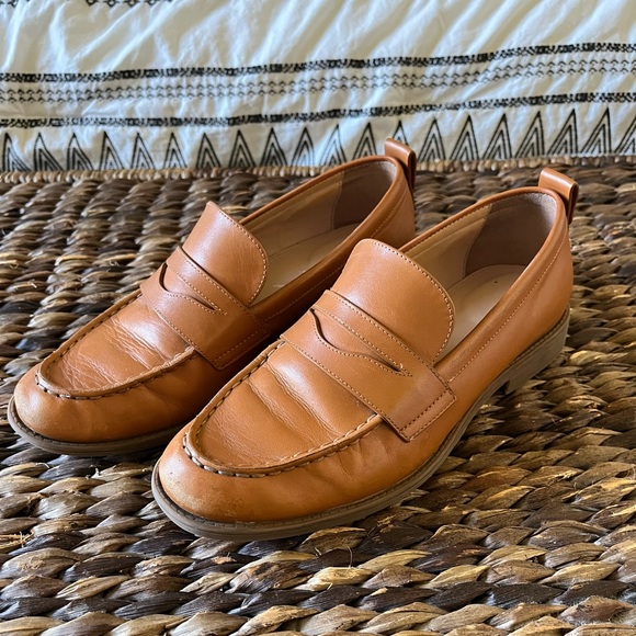 Cole Haan Stassi Penny Loafers Brown Pecan Leather Slip On Cushion Shoes Sz 6B - Picture 3 of 9